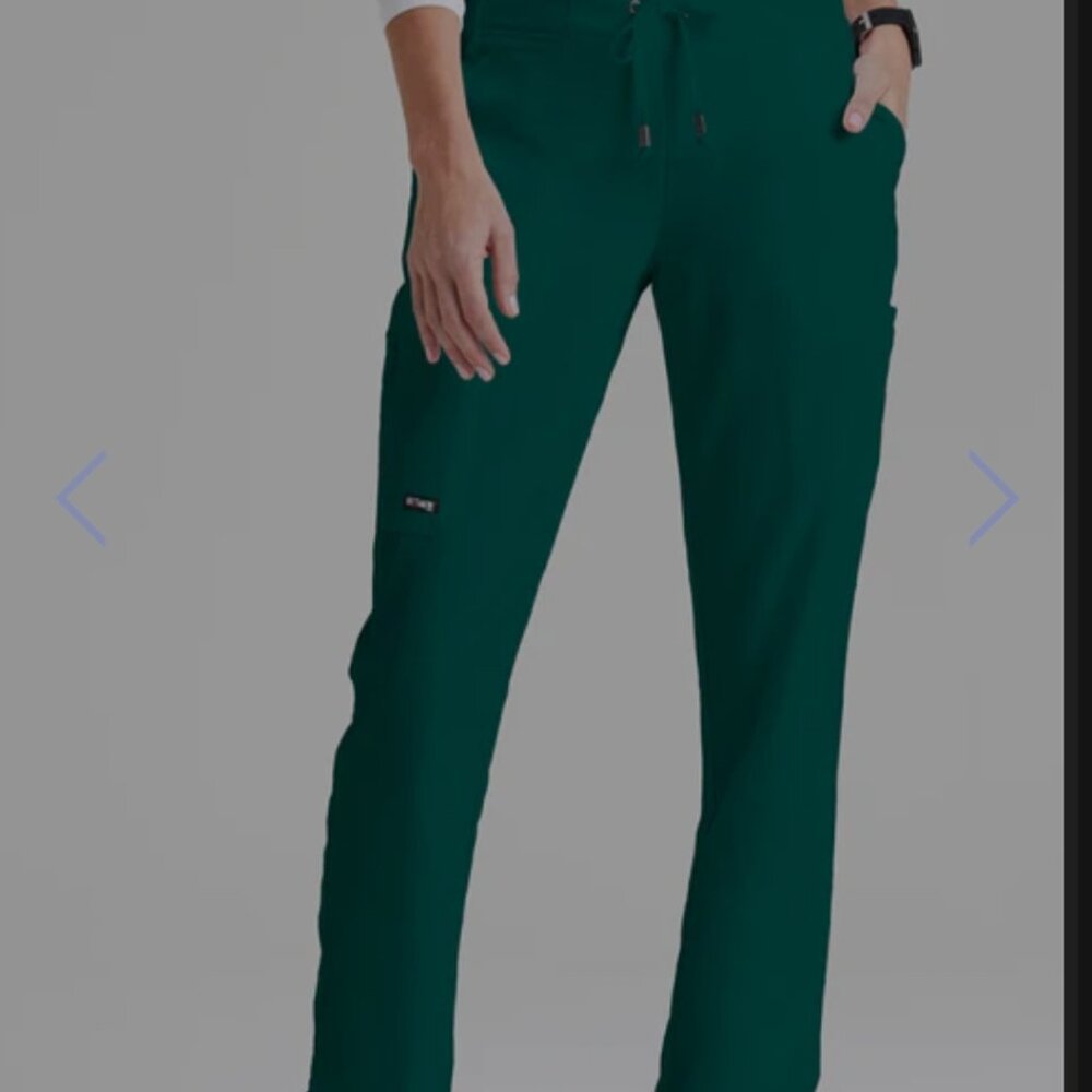 Grey's anatomy hunter green scrub pants petite